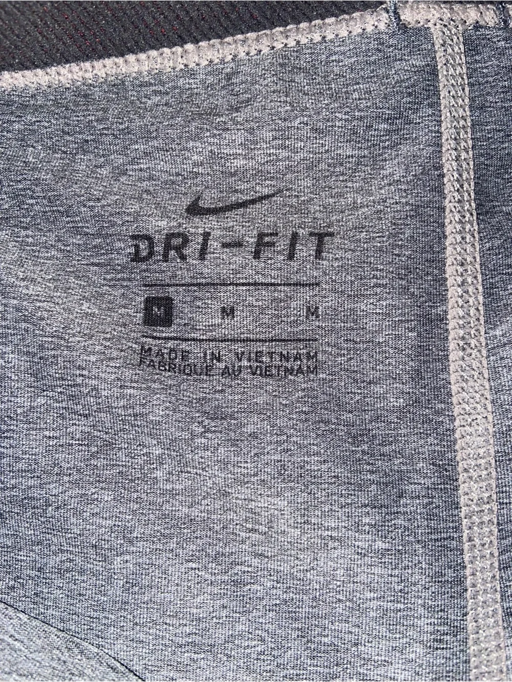 Nike Pro Gray Athletic Shorts with Pink Logo